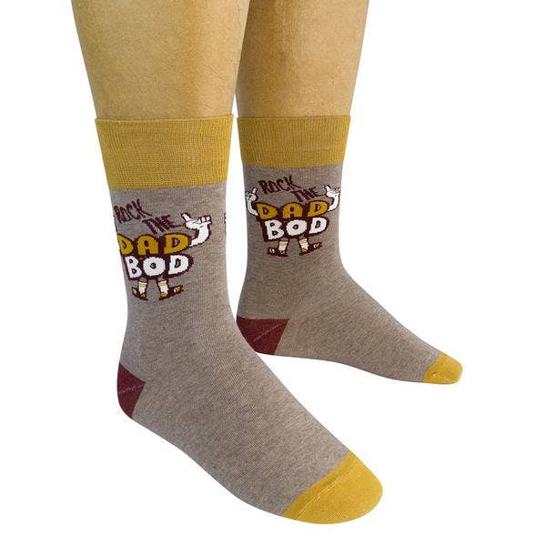 Rock the Dad Bod Socks | Gift for Dad | Funny Socks - HER Home Design Boutique